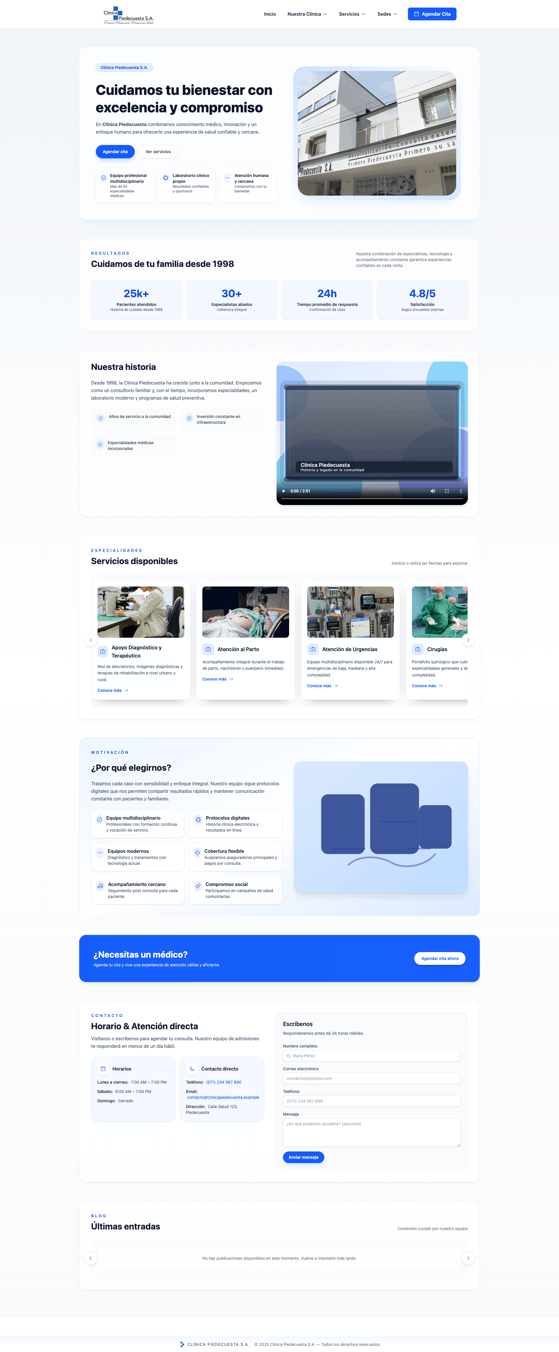 Clínica Piedecuesta Screenshot